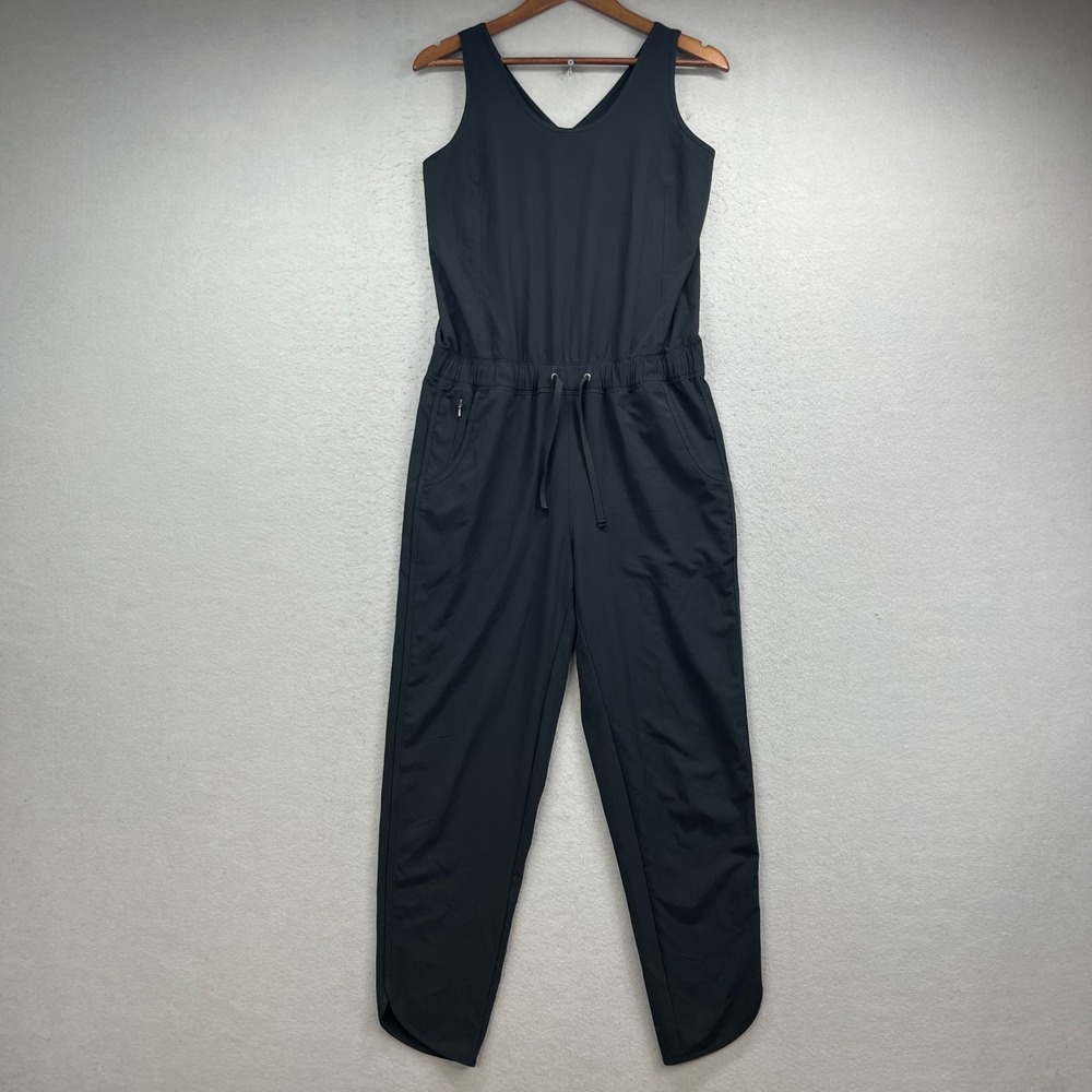Patagonia Jumpsuit Womens M Black Fleetwith Sleeveless Active Gorpcore Jumper
